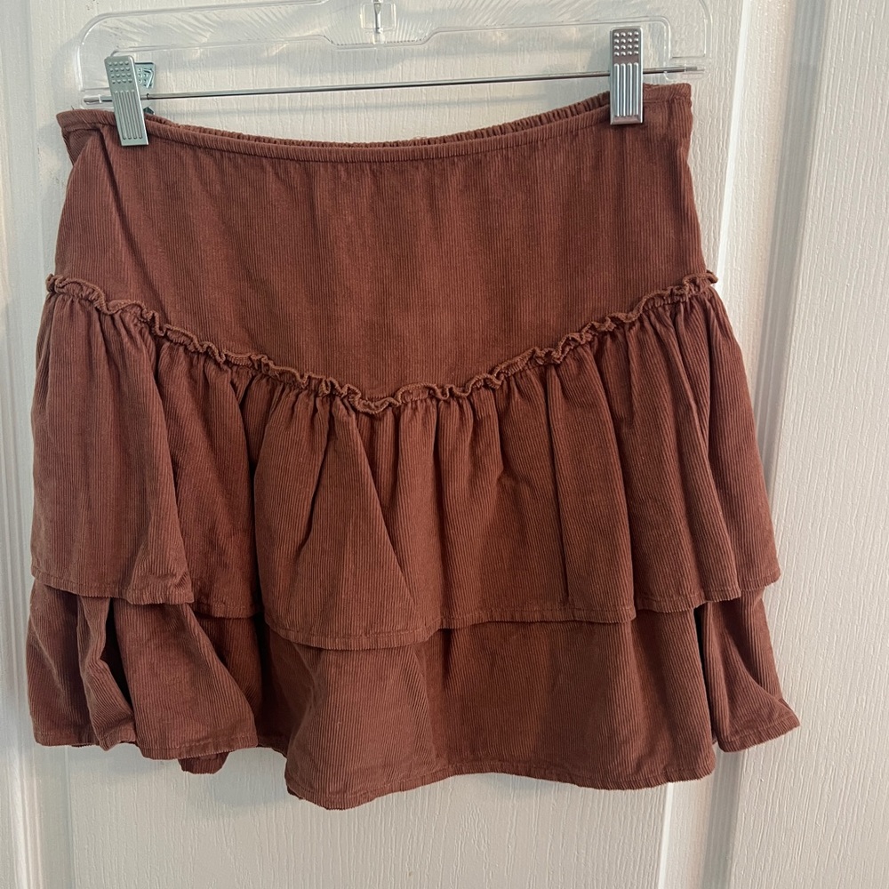 japna brown corduroy skirt